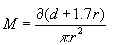 intertance formula for round orifices