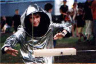 Theremin player David Baeck in